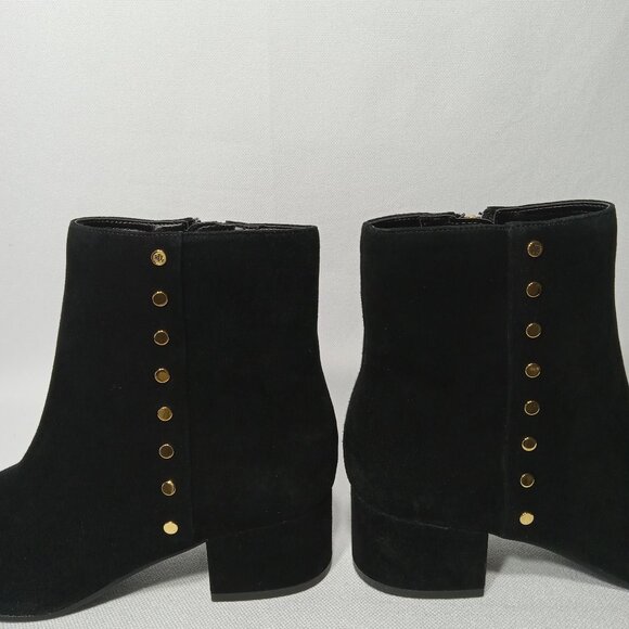 LAUREN RALPH LAUREN Wharton Black Suede Leather Ankle Boot Womens Size 5 - Picture 12 of 16